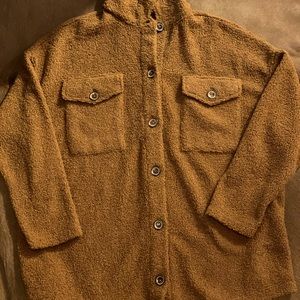 Oversized teddy bear coat